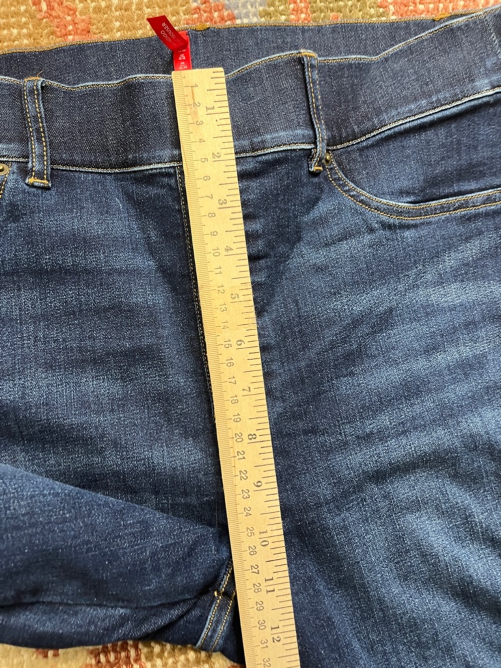 Spanx Clean Indigo Bootcut Trouser Size Large Tall - Picture 3 of 8